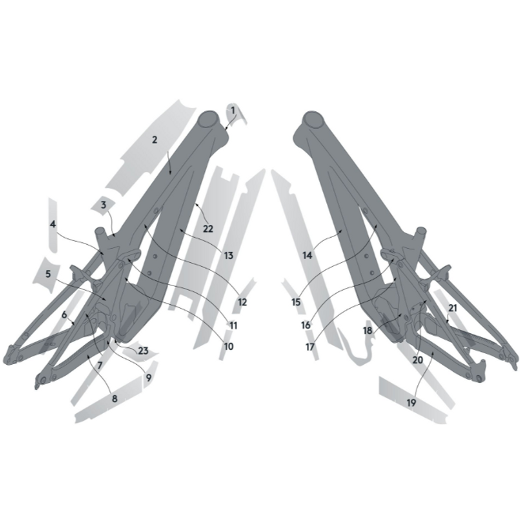 SCOTT SYNCROS PATRON CARBON FRAME PROTECTION KIT KERÉKPÁR VÁZVÉDŐ