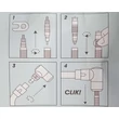 SCHWALBE SV-SCV Conversion Kit Kerékpár Presta-Clik Szelepátalakító Adapter
