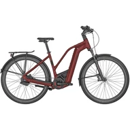 BERGAMONT E-HORIZON PREMIUM PRO BELT LADY SHINY TRUE RED NŐI ELEKTROMOS TREKKING KERÉKPÁR