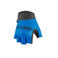 CUBE PERFORMANCE JUNIOR Kerékpáros Kesztyű Rövid Ujjú - Blue / Black