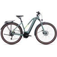 CUBE TOURING HYBRID ONE 500 TRAPÉZ GREEN´N´SHARPGREEN Női Elektromos Trekking Kerékpár 2022