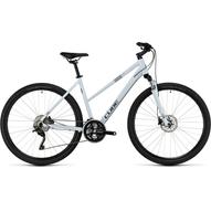 CUBE NATURE PRO FROSTWHITE'N'GREY TRAPÉZ 2023 NŐI CROSS KERÉKPÁR