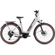 CUBE TOURING HYBRID PRO 500 EASY ENTRY PEARLYSILVER´N´BLACK 2023 UNISEX ELEKTROMOS TREKKING KERÉKPÁR