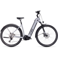 Cube Nuride Hybrid EXC 750 Allroad EASY ENTRY polarsilver´n´black Unisex Elektromos Cross Trekking Kerékpár 2023