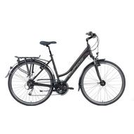 GEPIDA ALBOIN 200 PRO 28" L 21S FEKETE NŐI TREKKING KERÉKPÁR