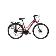 KROSS TRANS 5.0 D RUBY / BLACK 2022 NŐI TREKKING KERÉKPÁR