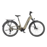 KTM MACINA AERA FS ELITE LFC  US 51 Unisex elektromos összteleszkópos MTB kerékpár OLIVE PEARL MATT színben