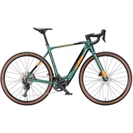 KTM MACINA GRAVELATOR SX 20 OXYGEN GREEN (FRESH ORANGE) 2025 Férfi Elektromos Gravel Kerékpár