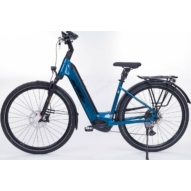KTM MACINA STYLE 730 EASY ENTRY vital blue (black+silver) Uniszex Elektromos Trekking Kerékpár 2022