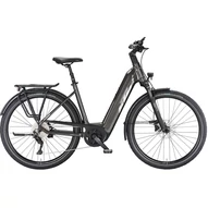 KTM MACINA STYLE 740 MACHINE GREY(SILVER+BLUE) EASY ENTRY 2023 UNISEX ELEKTROMOS TREKKING KERÉKPÁR