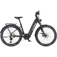 KTM Macina Aera 771 LFC ABS black matt (green purple flip+chrome+chrome orange) Unisex Elektromos MTB Kerékpár 2023