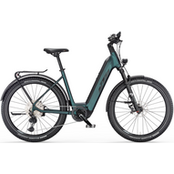 KTM Macina Aera 771 LFC green purple flip matt (black+orange) Unisex Elektromos MTB Kerékpár 2023