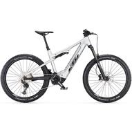 KTM Macina Lycan 772 starlight silver (black+blue) Férfi Elektromos Összteleszkópos MTB Kerékpár 2023