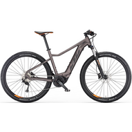 KTM Macina Race 572 elderberry matt (black+orange) Férfi Elektromos MTB Kerékpár 2023