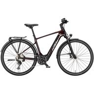 KTM MACINA SPORT SX ELITE transparent red (grey+chrome orange) 2024 Férfi Elektromos Trekking Kerékpár