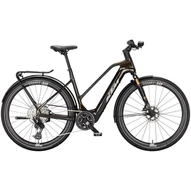 KTM MACINA SPORT SX PRIME TRAPÉZ TRANSPARENT GOLD (GREY+GOLD) 2025 NŐI ELEKTROMOS TREKKING KERÉKPÁR