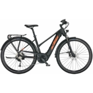 KTM MACINA SPORT 625 TRAPÉZ black matt (orange+grey) Női Elektromos Trekking Kerékpár 2022