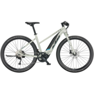 KTM MACINA SPRINT TRAPÉZ dew silver (black+blue)  Női Elektromos Cross Trekking Kerékpár 2021