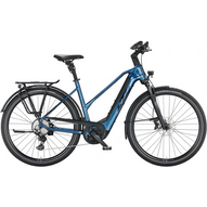 KTM MACINA STYLE 730 TRAPÉZ vital blue (black+silver) Női Elektromos Trekking Kerékpár 2022