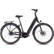 CUBE SUPREME RT HYBRID DELUXE EX 625 METALBLACK´N´GLOSSY - 2025 - VÁROSI ELEKTROMOS KERÉKPÁR - EASY ENTRY 42 CM - 26"