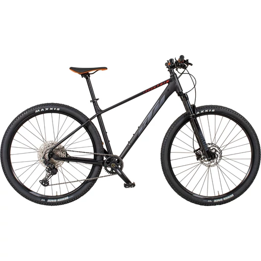 KTM LIFE MOUNTAIN BLACK MATT (GREY+RED) 2023 FÉRFI HARDTAIL MTB KERÉKPÁR