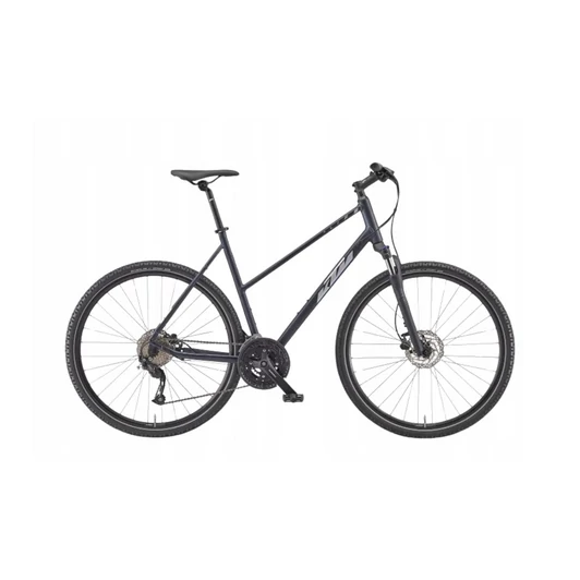 KTM X-LIFE ROAD TRAPÉZ ULTIMATE DARK BLUE MATT (SILVER+BLUE) 2023 NŐI CROSS TREKKING KERÉKPÁR