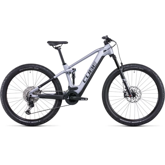 CUBE STEREO HYBRID 120 RACE 625 POLARSILVER´N´BLACK 29 FÉRFI ELEKTROMOS ÖSSZTELESZKÓPOS MTB KERÉKPÁR 2022
