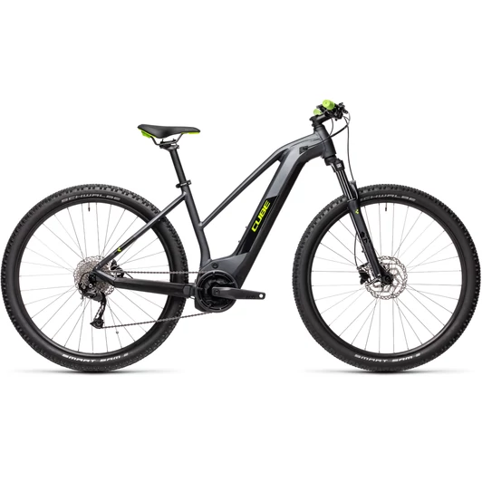 CUBE REACTION HYBRID PERFORMANCE 625 TRAPÉZ IRIDIUM'N'GREEN NŐI ELEKTROMOS MTB KERÉKPÁR 2021