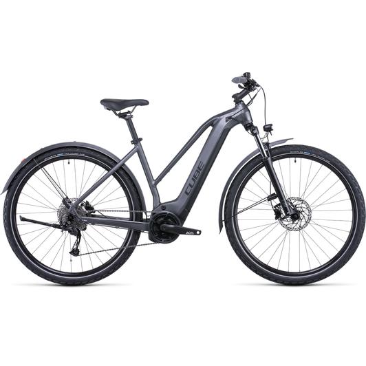 CUBE NURIDE HYBRID PERFORMANCE 625 ALLROAD TRAPÉZ GRAPHITE´N´BLACK Női Elektromos Cross Trekking Kerékpár 2022
