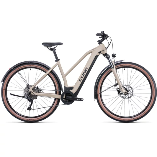 CUBE NURIDE HYBRID PRO 625 ALLROAD TRAPÉZ DESERT´N´BLACK NŐI ELEKTROMOS CROSS TREKKING KERÉKPÁR 2022