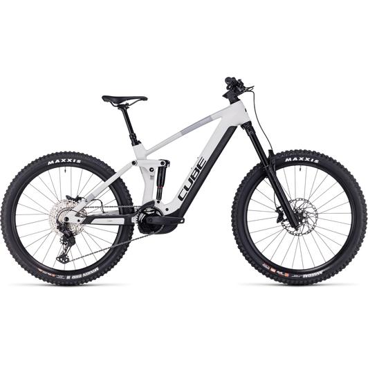 Cube Stereo Hybrid 160 HPC SLX 750 27.5 grey´n´grey Férfi Elektromos Összteleszkópos Enduro MTB Kerékpár 2023