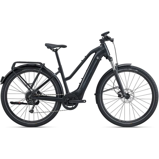 GIANT EXPLORE E+ 2 STA GUNMETAL BLACK 2023 NŐI ELEKTROMOS TREKKING KERÉKPÁR