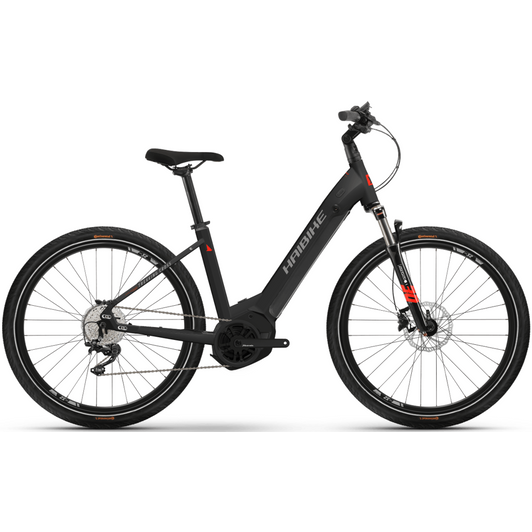 Haibike Trekking 6 Cross Low BLACK Uniszex Elektromos Cross Trekking Kerékpár 2022