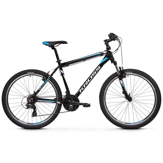 KROSS HEXAGON 1.0 BLACK / WHITE / BLUE 26" 2022 FÉRFI MTB KERÉKPÁR