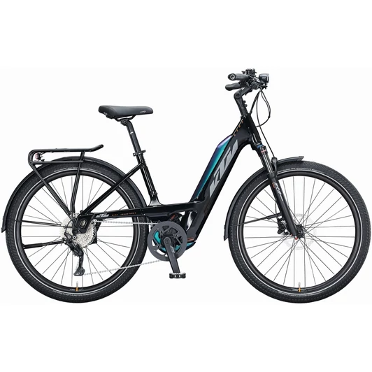 KTM MACINA GRAN 271 METALLIC BLACK (GREY+ORANGE) UNISZEX ELEKTROMOS TREKKING KERÉKPÁR 2021