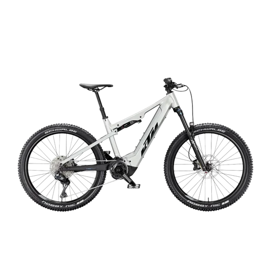 KTM MACINA LYCAN 772 Di2  XL/53 Összteleszkópos elektromos  MTB kerékpár STARLIGHT SILVER+MATT BLACK színben
