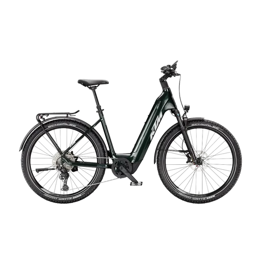 KTM MACINA AERA 872 LFC  US 60 Unisex elektromos MTB kerékpár SMARAGD BLACK színben