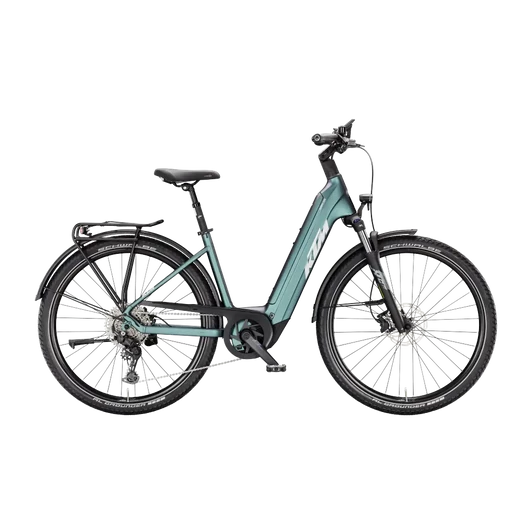KTM MACINA GRAN 820  US 51 Unisex elektromos trekking- túra kerékpár GREEN PURPLE FLIP MATT színben
