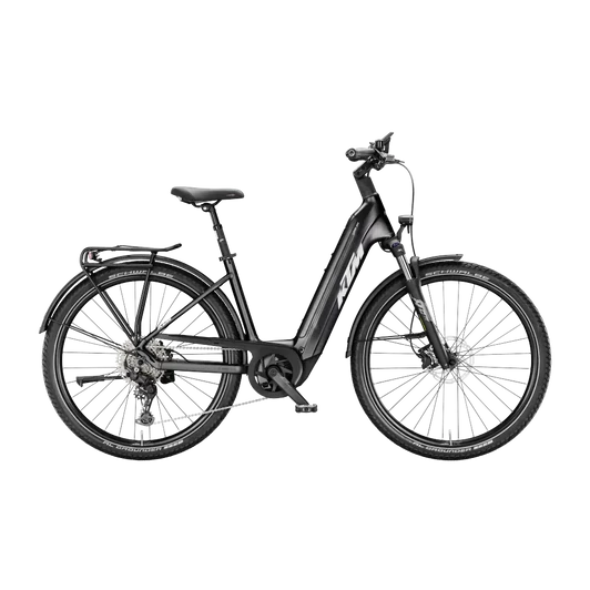 KTM MACINA GRAN 820  US 51 Unisex elektromos trekking- túra kerékpár DIAMOND BLACK MATT színben