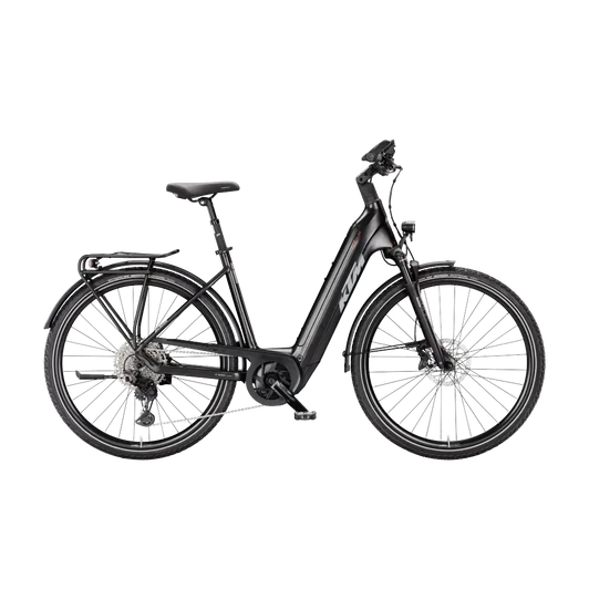 KTM MACINA TOUR CX 820  US 43 Unisex elektromos trekking- túra kerékpár DIAMOND BLACK MATT színben