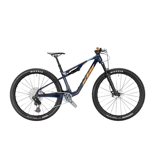 KTM SCARP MT MASTER  XL/53 Összteleszkópos MTB kerékpár TRANSPARENT BLUE ON CARBON színben