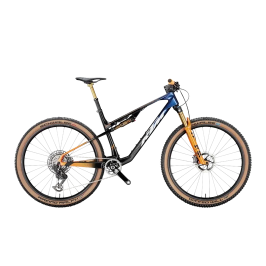 KTM SCARP MT EXONIC  XL/53 Összteleszkópos MTB kerékpár CARBON+BLUE+ORANGE színben