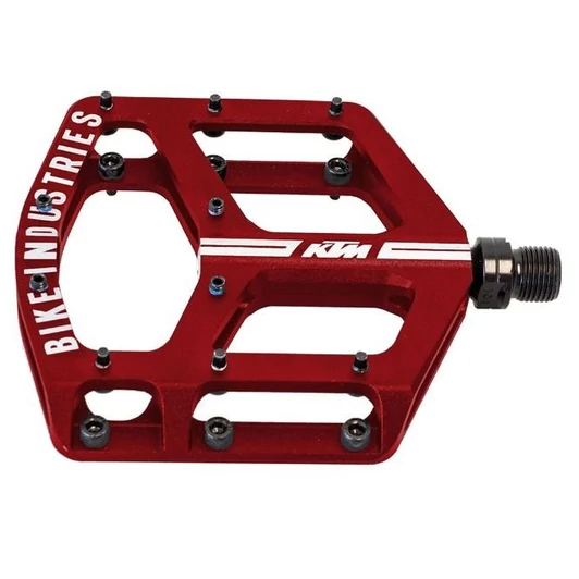 KTM PEDALS TRAIL FLAT CNC LSB WITH PINS RED KERÉKPÁR PEDÁL