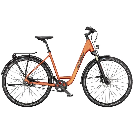 KTM LIFE EIGHT EASY ENTRY BURNT ORANGE MATT (BLACK+ORANGE) 2024 UNISEX TREKKING KERÉKPÁR