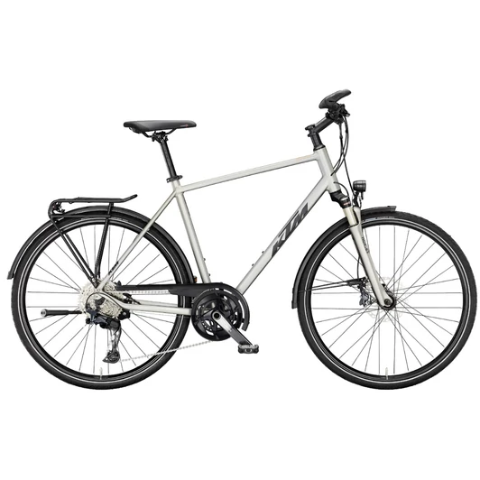 KTM  LIFE STYLE CORE GREY MATT (BLACK+ORANGE) 2024 FÉRFI TREKKING KERÉKPÁR
