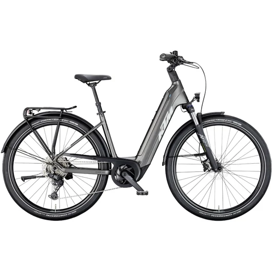 KTM MACINA GRAN 830  US 46 Unisex elektromos trekking- túra kerékpár MACHINE GREY MATT színben