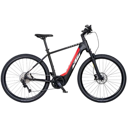 KTM MACINA ECROSS PRO 750 (S) BLACK MATT (WHITE+RED) FÉRFI ELEKTROMOS CROSS TREKKING KERÉKPÁR 2023