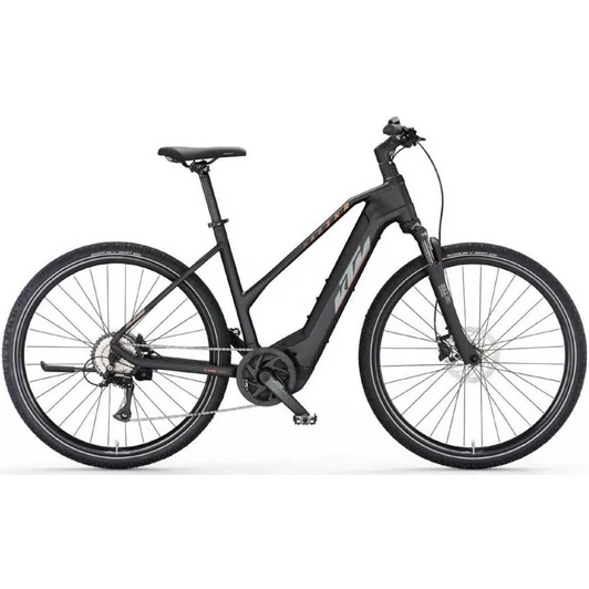 KTM MACINA CROSS 510 BLACK MATT (GREY+ORANGE) 2023 FÉRFI ELEKTROMOS CROSS KERÉKPÁR