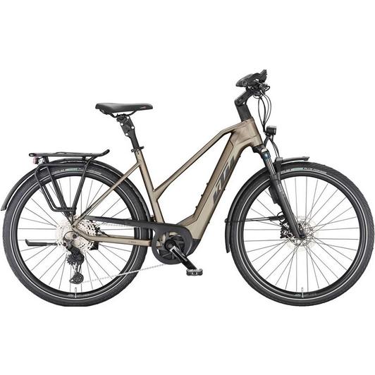 KTM Macina Style 720 ABS TRAPÉZ oak matt (black+orange) Női Elektromos Trekking Kerékpár 2023