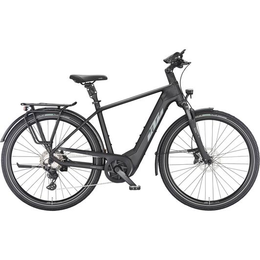 KTM Macina Style 730 black matt (grey+orange) Férfi Elektromos Trekking Kerékpár 2023